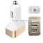 High quality Quick Charge 2.0 three Ports USB Rapid Car Charger for Samsung Galaxy S6 with Output 40W