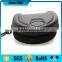 gray cover shockproof eva eyeglass zipper case with plastic hook