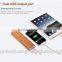 Guoguo High Quality Factory Price Dual Usb External Battery Pack Portable 15600mAh Wood Power Bank for smartphone