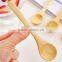 Custom logo tea coffee wooden honey spoon
