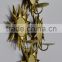 Metal decorative Wall Tea Light candle holder in Black & Gold finish IHA063