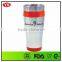 2015 China Supplier cheap double wall plastic travel coffee mug
