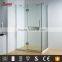 Frameless wall enclosed glass bathroom shower cubicle