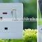 UK SOCKET PC PLATE 13A 250V 1 GANG SINGLE POLE SWITCH SOCKET WHITE COLOR