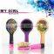 MY GIRL new personalize hair brush hot sale professional hair brush with mirror