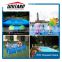 New design inflatable adult size square swimming pool/grill