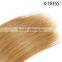 16 inch silky straight strawberry blond color 27# braizilian instant human hair clips in on weft