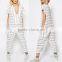 Trade Assurance Onling Shopping Plunge Neck Sexy 2016 New Striped Jumpsuit for Ladies