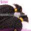 Cheap wholesale bulk hair for braiding curly unprocessed 100% human bulk hair