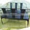 black metal bench with Backrest, Indoor outdoor furniture Bench