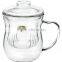 blown glass big cup 300ml borosilicate glass tea cup