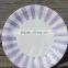 Lavender and White Stripe Paper Plates Pack includes 12 paper plates Size 9" (23cm)