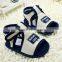 2016 cotton fabric baby sandals with soft sole children shoes wholesale