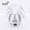 30mm Brass Chrome Finish Pumpkin Style Clear Drawer Crystal Pulls