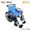 Rehabilitation Therapy Supplier Topmedi Cheap Manual Plastic Wheelchair