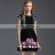 Pretty Steps 2016 Latest Dress Designs,casual dress summer dress black embroidered National dress
