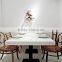 Modern artificial stone furniture two seater table and chair set