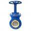 low price flanged manual stem knife gate valve pn25 cast iron din