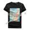 Young's Short Sleeve Round Neck T-shirt with Discharge Print in the front