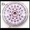 Chrome free standing round makeup cosmetic mirror professional