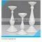 Home Decoration White and Black 3 Set of Wooden Candle Holder