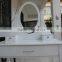 French style K/D Wooden White Dressing table with folower/Mirror and stool