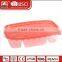 New 3 compartment Disposable plasic takeaway Microwave save food container for food with lid