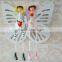 Hollow out beautiful butterfly wooden wall shelf