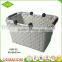 Cheap woven market PP aluminum frame baskets