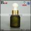 15ml  china cosmetic essence perfume glass bottle factories big rubber black plastic dropper bottle glass wholesale