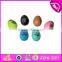 Promotion baby educational toys mini wooden musical egg shakers W07I080