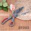2016 Multifunctional stainless steel pizza scissors with rubber soft tpr handle /rubber scissors