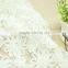 White embroidery coiling ribbon lace applique work design 3d lace fabric