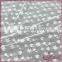 Lovely white heart and star design nylon elastic tricot fabric lace