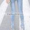 fashion knitted tall women's fancy denim jeans ladies sex jeans women's fashion