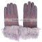 CX-A-59D Fashion Winter Warm Genuine Double Face Sheep Ladies Leather Gloves