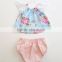 Cute Baby Cotton Printed Design Boutique Kids 2 Pieces Set Clothing