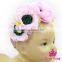 Remake Photo Props Plain Color Fabric Bulk Flower Festival Kids Hairband Beach Baby Girl Headband