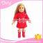 Custom made 18 inch woven red barbiee dress