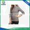 OEM design high quality womens grey color hoody sweater gym hoodie with your own logo