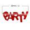 PVC Confetti Party Decoration Wedding Message "Party" At Random