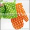 Christmas style professional customized cooking industrial oven gloves cotton industrial oven mitt