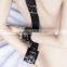 PU Leather Stainless Steel Buckle Adult Game Fetish Neck Handcuffs Bondage fetish porn adult Sex Black Red Leahter Slave Neck