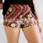 New Arrival Girls Shorts Womens Pom Pom Trimming Shorts Cotton Printed Ladies Viscose Beach Short Casual Jogging Pineapple Short