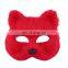 2017 Halloween decorations plastic fox fur animal half face mask for sale wholesale MFJ-0085