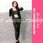 Three Pieces Sports Clothing Fitted Women Solid Cheap Yoga Suits
