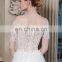 Hight Quality Offshoulder Fantasy Wedding Dress Water Soluble Lace Wedding Dress