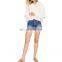 Summer White Cotton Women Fashion Clothing Top