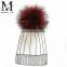 Top Quality Large and Fluffy Large Pompoms / Real Racoon Fur Pompoms