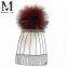 Top Quality Large and Fluffy Large Pompoms / Real Racoon Fur Pompoms